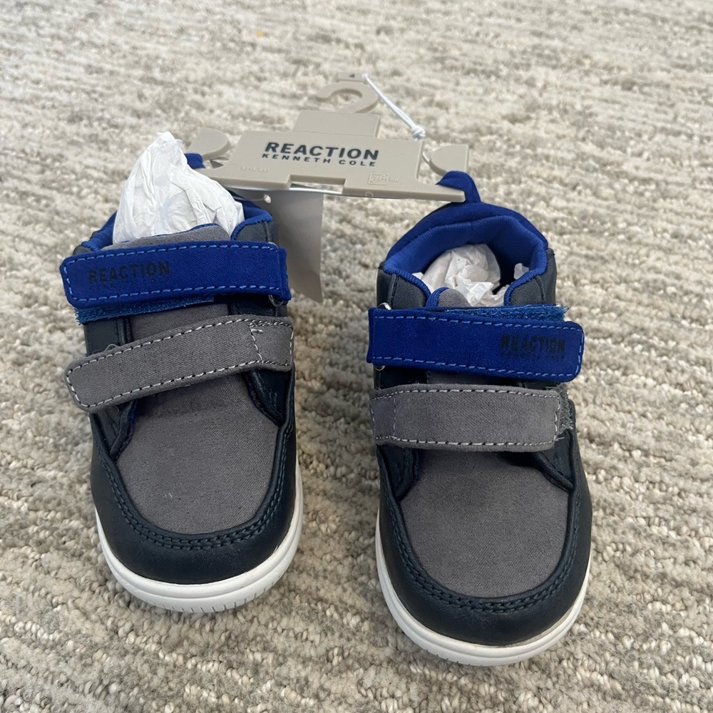Kenneth Cole Reaction Kids' Blue and Gray Sneakers